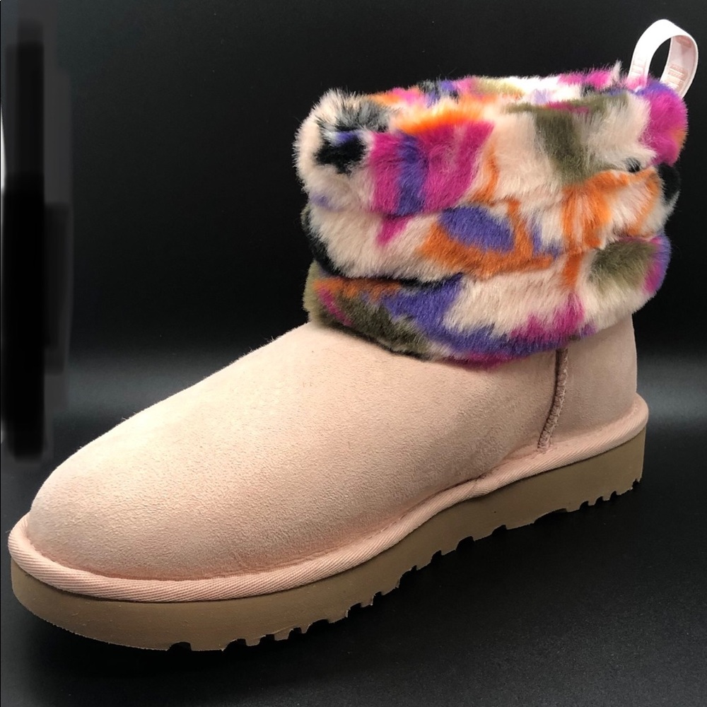 NEW Women’s Ugg Fluff Mini Quilted “Motlee” Boot - Picture 2 of 8